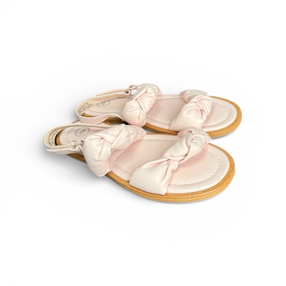 Other - Kids Girls Blush Pink Knotted Sandals Size 3